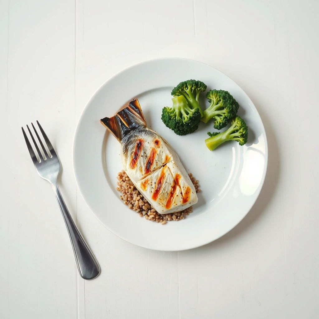 Ausgewogene Mahlzeit für das Gewichtsmanagement